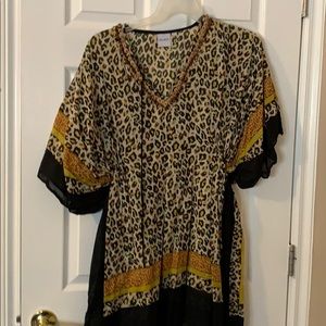 Aldo leopard print beach cover